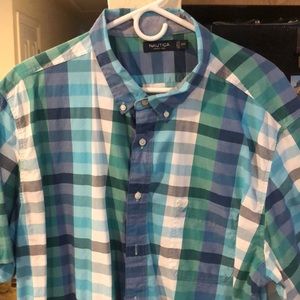 Nautica short sleeve casual button down shirt